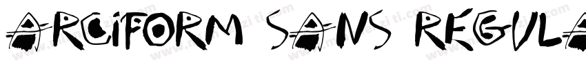 Arciform Sans Regula字体转换